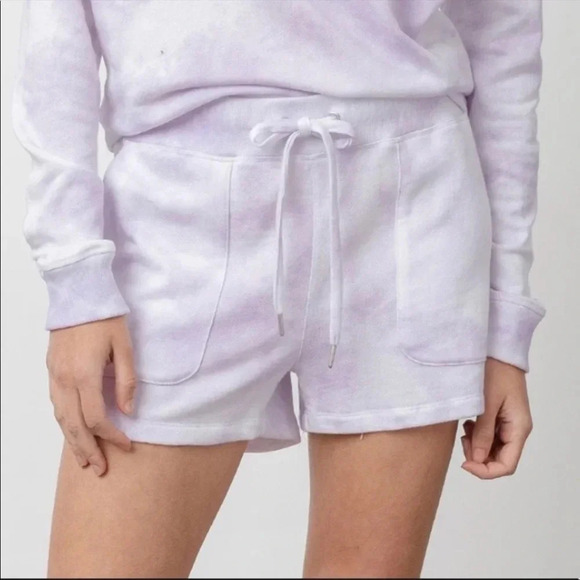 Rails Robin Lavender tye dye cotton modal shorts - Picture 1 of 14